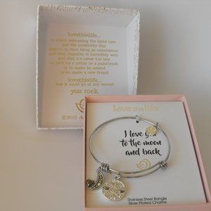 I love you to the moon and back Bracelet